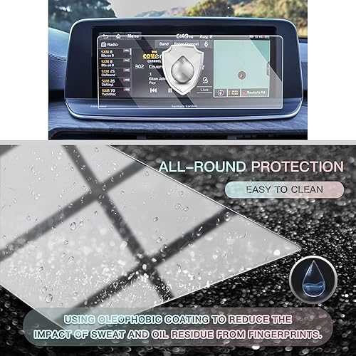 Miniatura 2 de CDEFG Protector de pantalla de vidrio para Telluride: Protector de pantalla táctil para pantalla de automóvil, vidrio templado 9H, antiarañazos