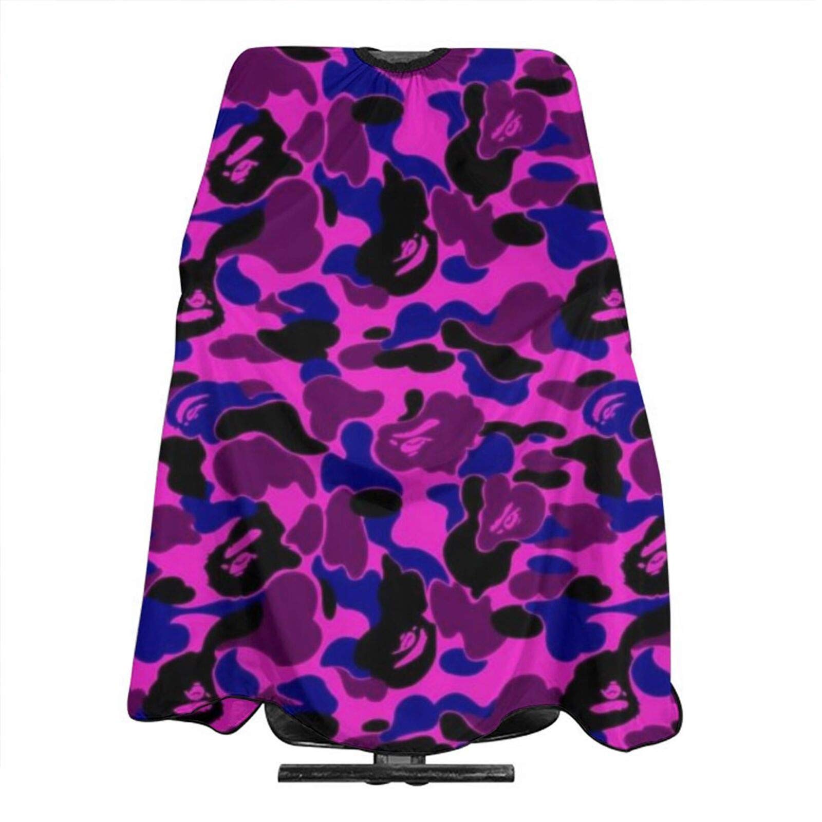 daodao Barber Cape Professional Salon Haircut Capes Camouflage Haircut Kit Hairdressing Apron for Barbershop, Purple Camo, One Size