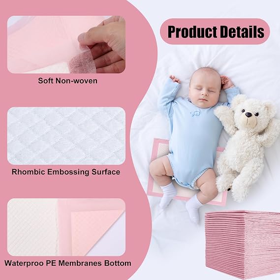 100 Pack Disposable Changing Pads 17 x 13 in