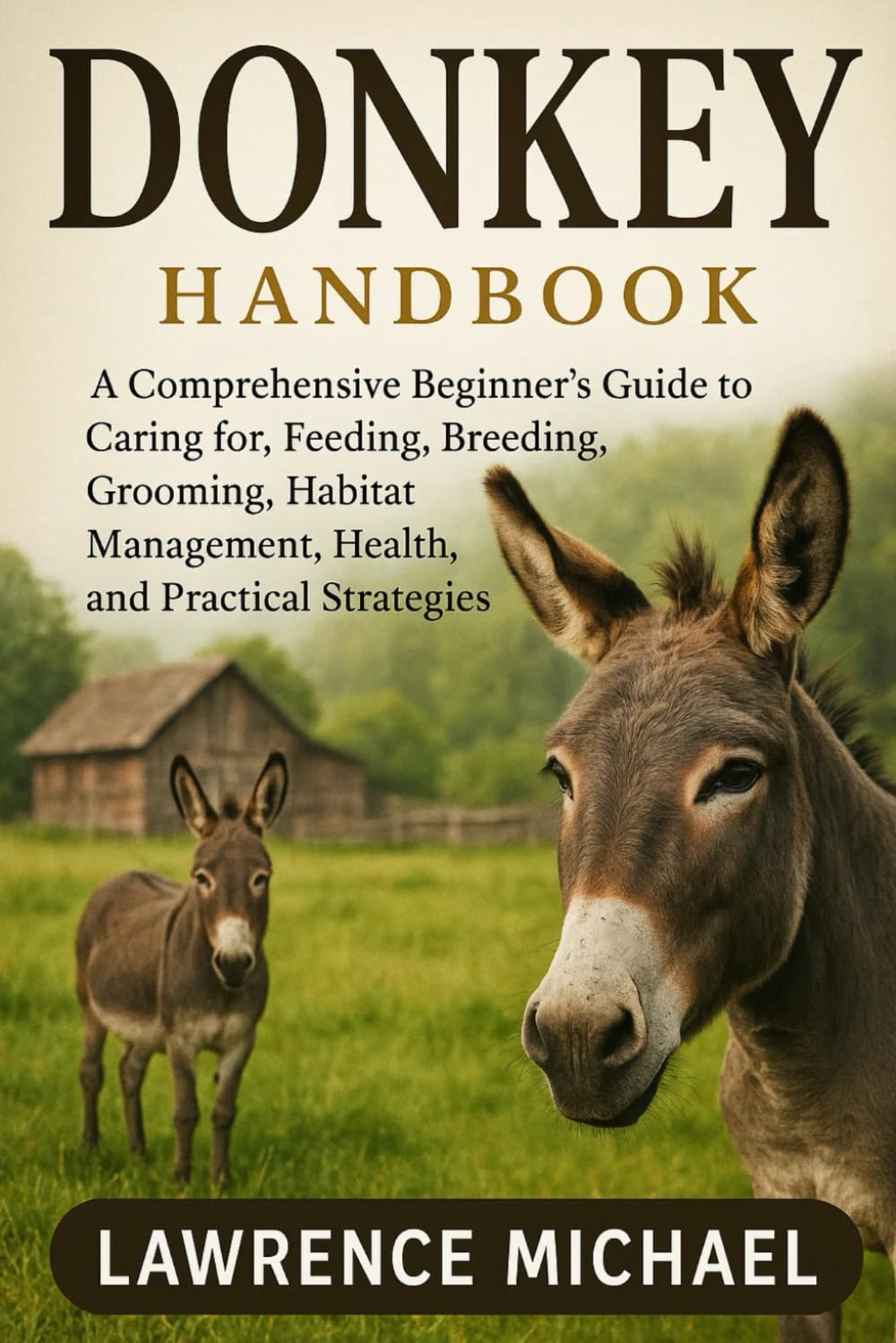 DONKEY: A Comprehensive Beginner’s Guide to Caring for, Feeding, Breeding, Grooming, Habitat Management, Health, and Practical Strategies"For Amazing Donkey