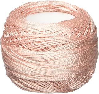 DMC 116 12-224 Pearl Cotton Thread Balls, Very Light Shell Pink, Size 12