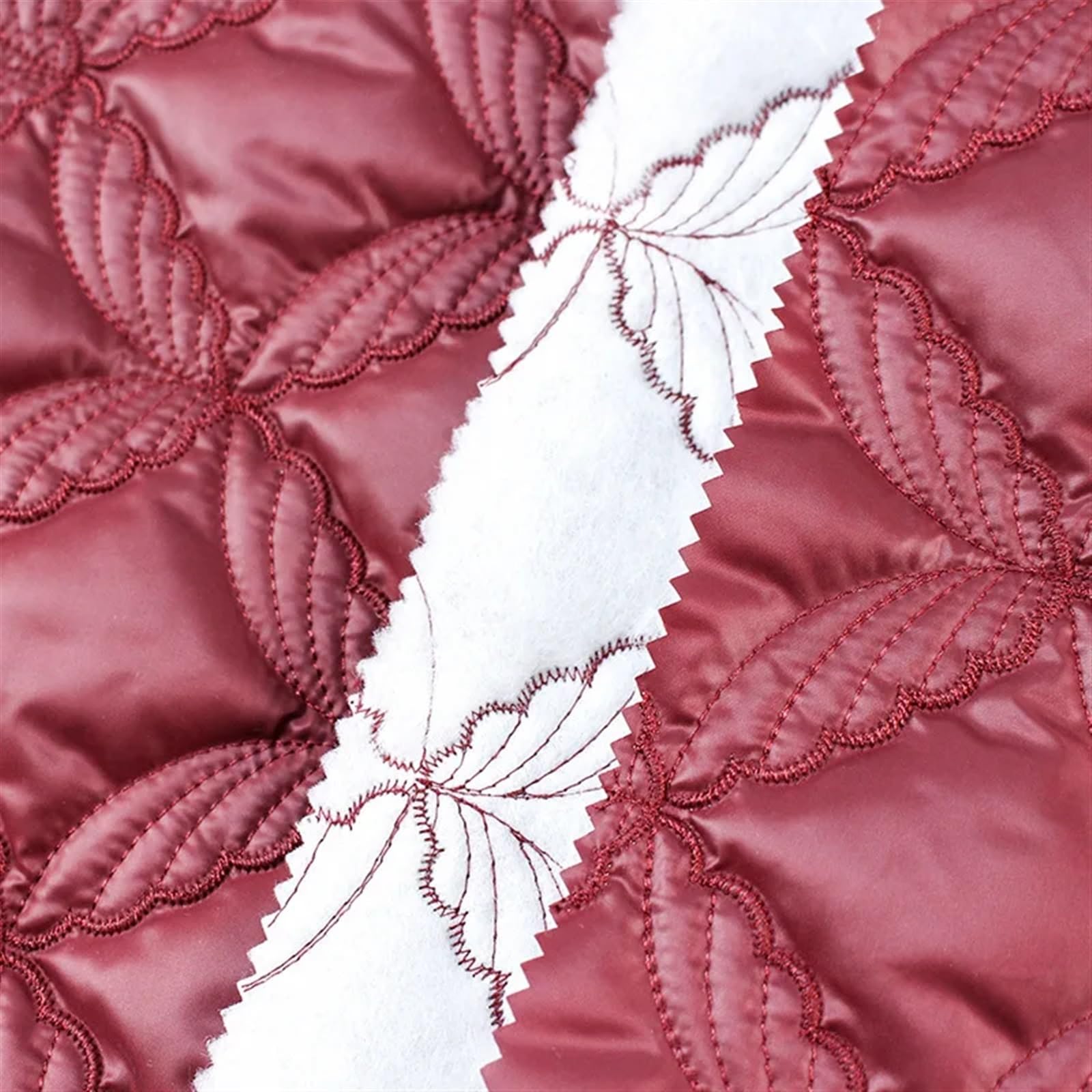 Tejido acolchado de polialgodón, Tela de algodón acolchada Rojo 100-400cm x 145cm(300cm x 145cm)