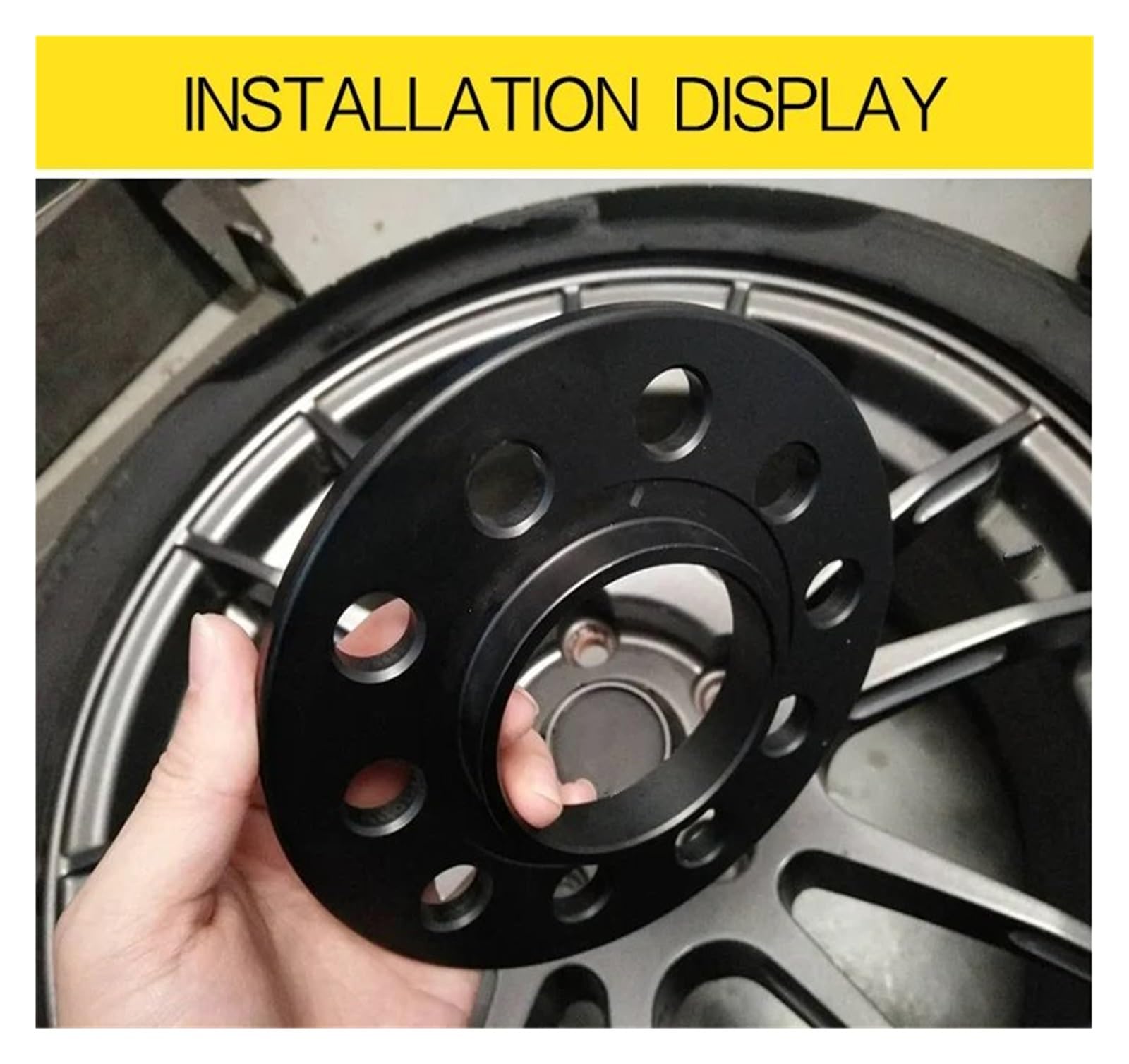 distanziali auto Auto Per VW 3/5/8/12/15/20mm | Colore: adattatori per ruote/spaziatura/guarnizione ruota neri(2PCS 20MM Spacers)