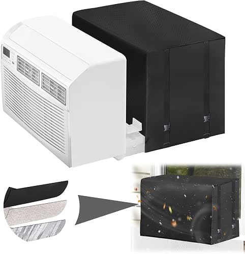 Windproof Window AC Cover Fits Midea U-Shaped 8000/10000/12000 BTU -