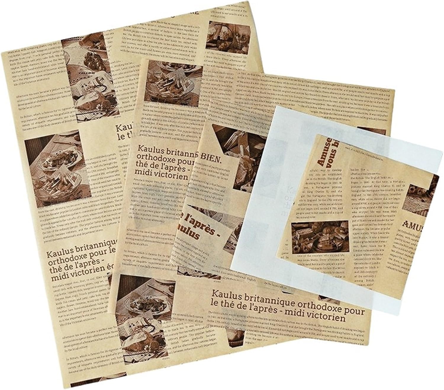 Deli Paper 4000pcs Wax Paper for Deli Bakery Oil Resistant Food Wrapping Sheets Greaseproof Hamburger Packaging