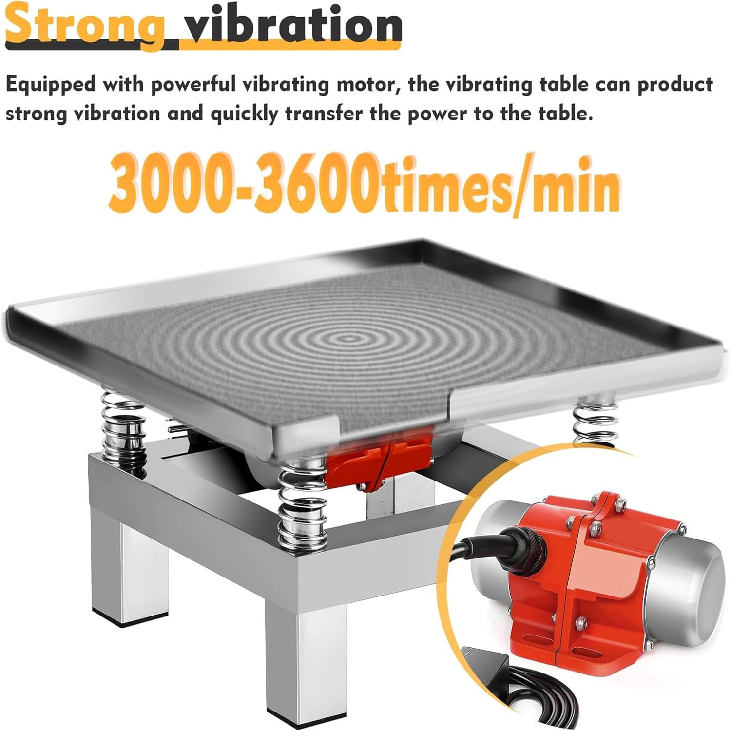 Mesa vibratoria de hormigón,Prueba de vibración eléctrica,Máquina compactadora,Placa vibratoria,Mesa vibratoria para moldes,3000RPM,35x35cm