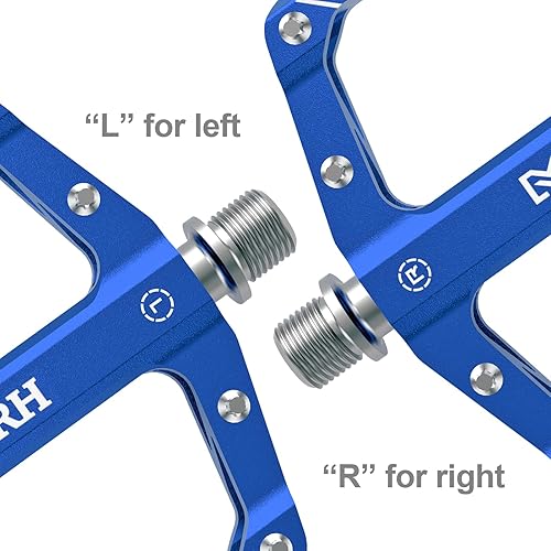 Miniatura 6 de Pedales de bicicleta de montaña, pedales MTB, 916 pulgadas, antideslizantes, ligeros, de aleación de aluminio, pedales de bicicleta para carretera,