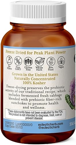 Miniatura 2 de Eclectic Institute Raw Fresh Freeze-Dried Purple Probiótic 90 No-GMO 300 mg Cápsulas Veg