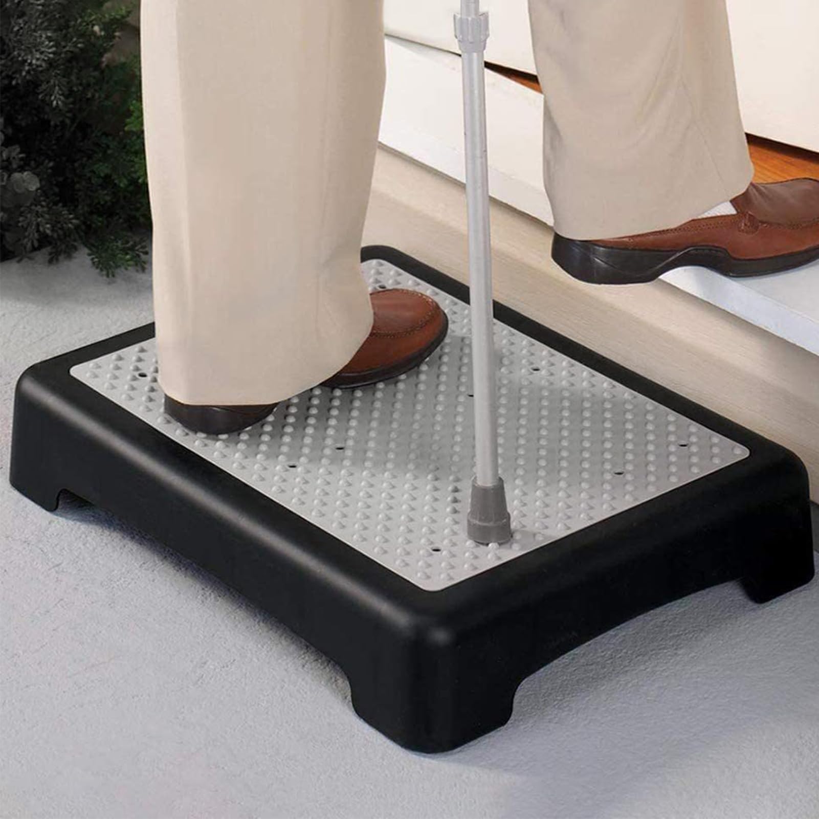Taburete Plegable Escalón Escabe o para Hogar con Soporte 180 Kg Banqueta para Cocina Baño Esterno Y Autovana Almacenamiento Práctico 44x34x9.5 Cm