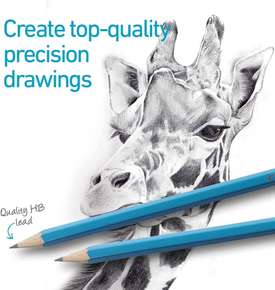 Classmaster GP12HB HB Graphite Pencils — Ideal for Art, Drawing, and Shading (Pack of 12)