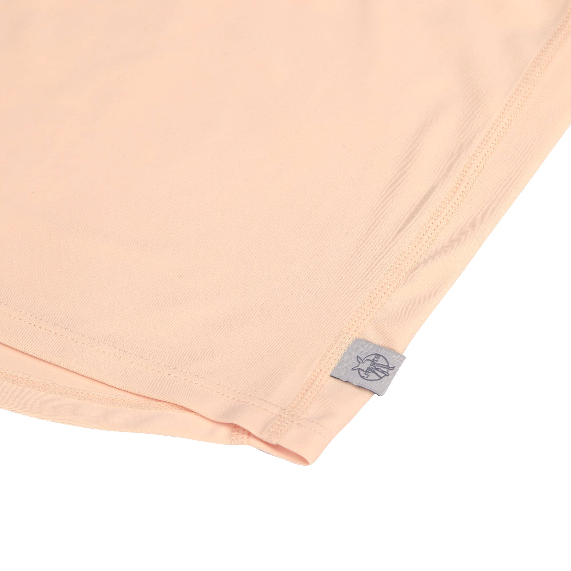 LÄSSIG Rashguard Rashguard Maillot de Bain à Manches Courtes pour bébé et Enfant Protection UV/Manches Courtes Rose pêche 07-12 Mois Taille 74/80