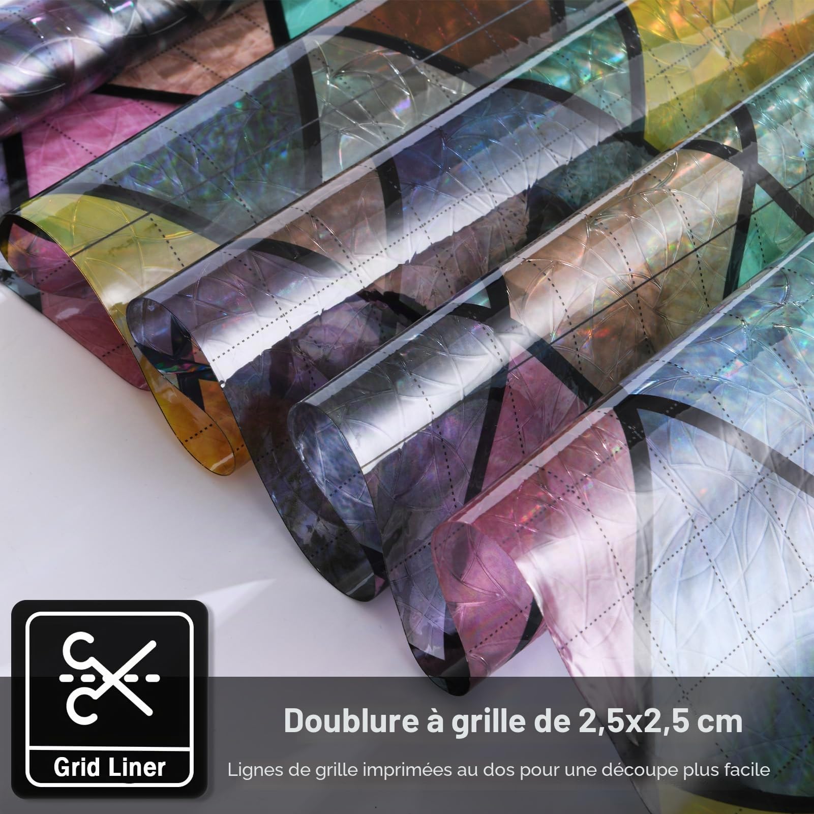 Film Fenêtre Anti Regard en Arc-en-Ciel, Bon Intimité, 90x300cm | Film Fenetre Anti Regard , Film Fenêtre Electrostatique, Anti UV, Film Occultant Fenêtre pour Chambre, Salon, Cuisine