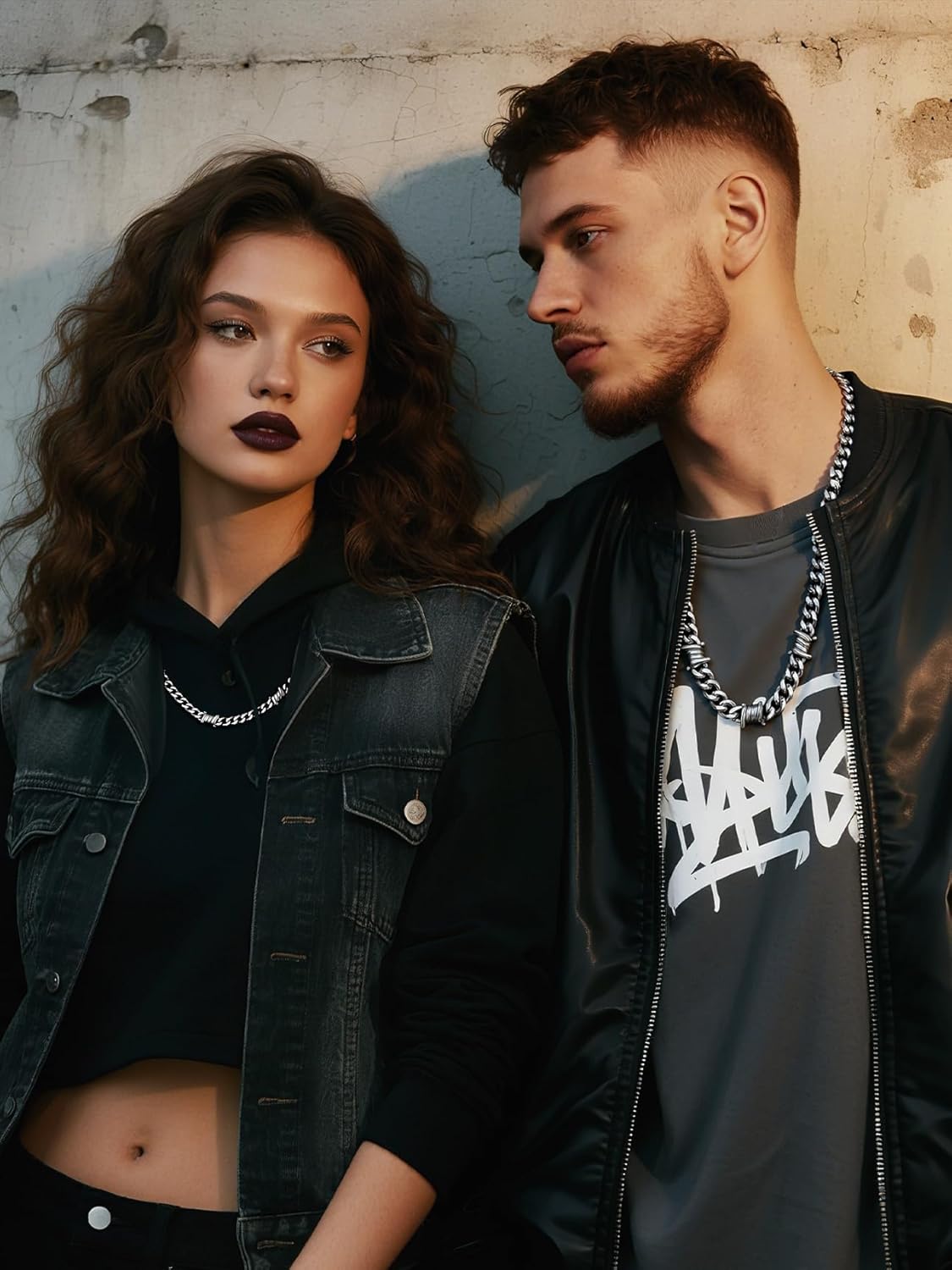 Bestyle Barbed Wire Necklace 5/7/9/12mm Mens Chain Necklaces Hip-hop Punk Gothic Stainless Steel Chain Heavy Thick Cuban Link Chain for Men Women, Length 16/18/20 Inch - Image 8