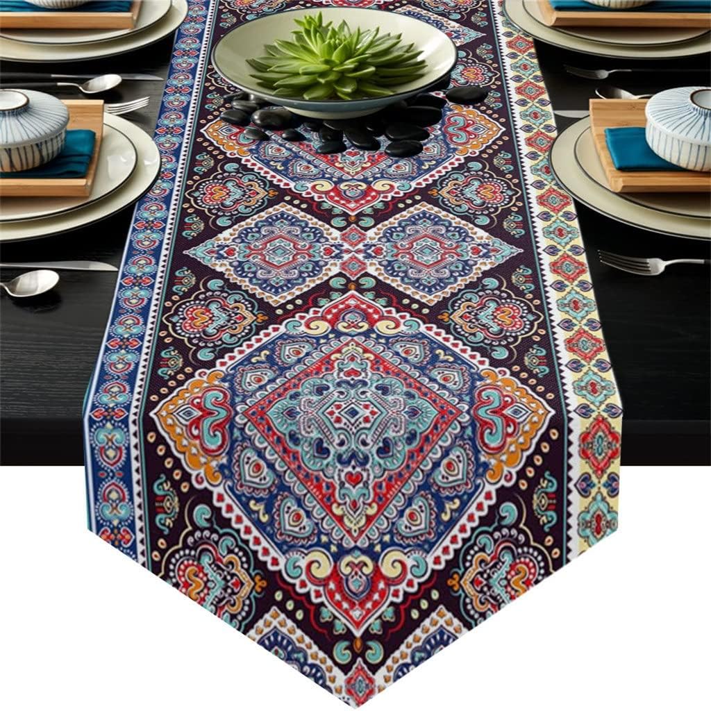 Floral Paisley Table Runner Christmas Decorations for Home Table Cloth for Wedding Party Home Decor(36x183cm)