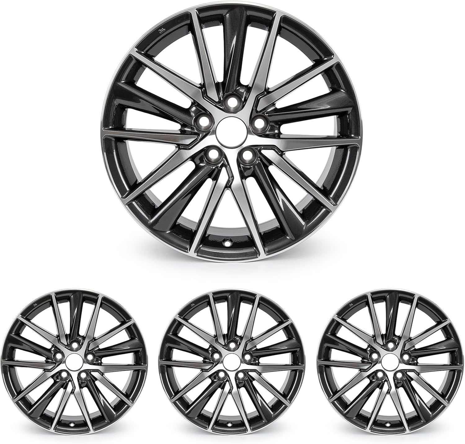 18inch New Rims Alloy Wheel for Toyota Camry 2018 2019 2020 2021 2022 Wheels18X8 inch OEM Design Black Machined Replacement Rim Set of 4