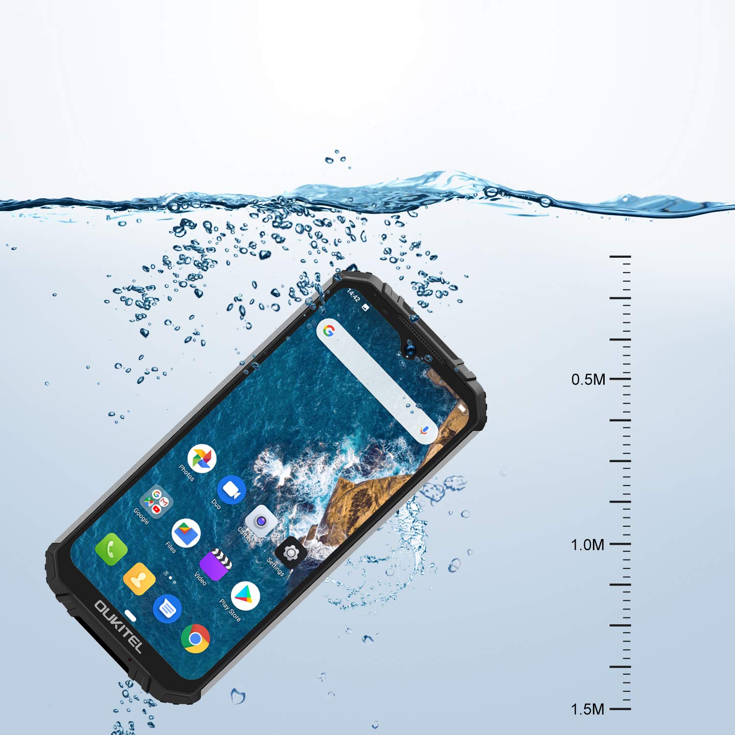 OUKITEL WP6 (2020) dış mekan cep telefonu, 4G IP68 su geçirmez