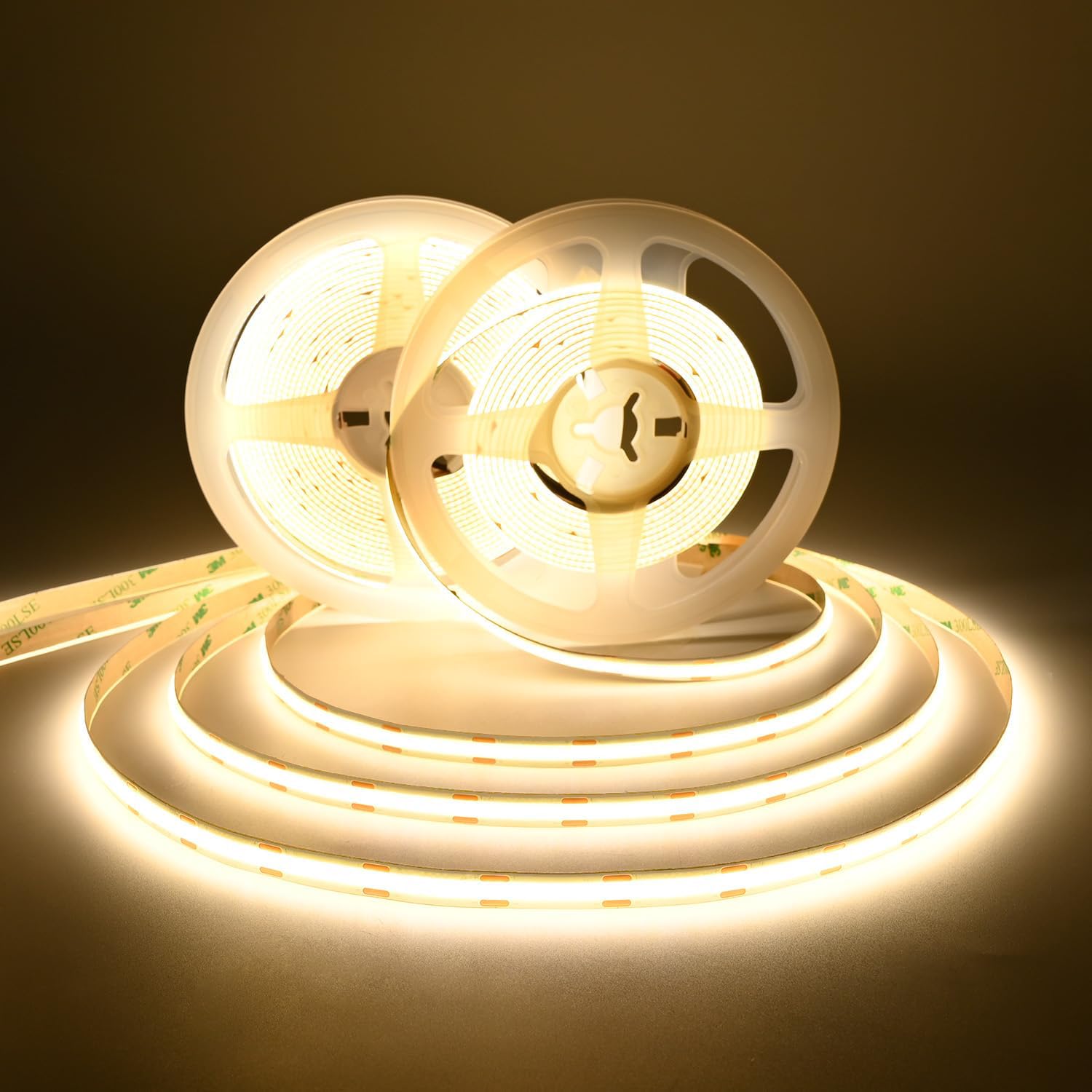 UL Listed COB LED Strip Light 4000K Natural White 2X16.4FT 480LED/m