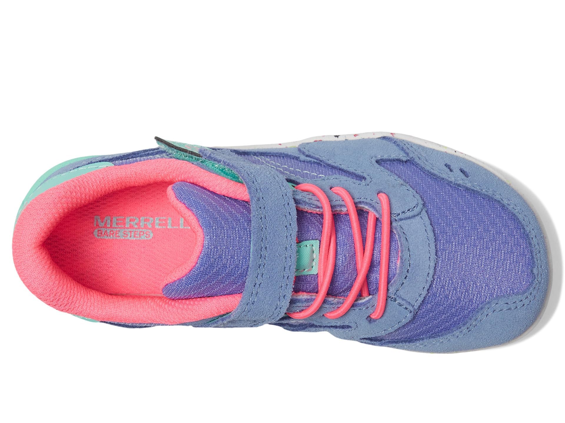 Merrell Bare Steps A83 (Little Kid) Sneaker, Periwinkle, 8 Wide US Unisex