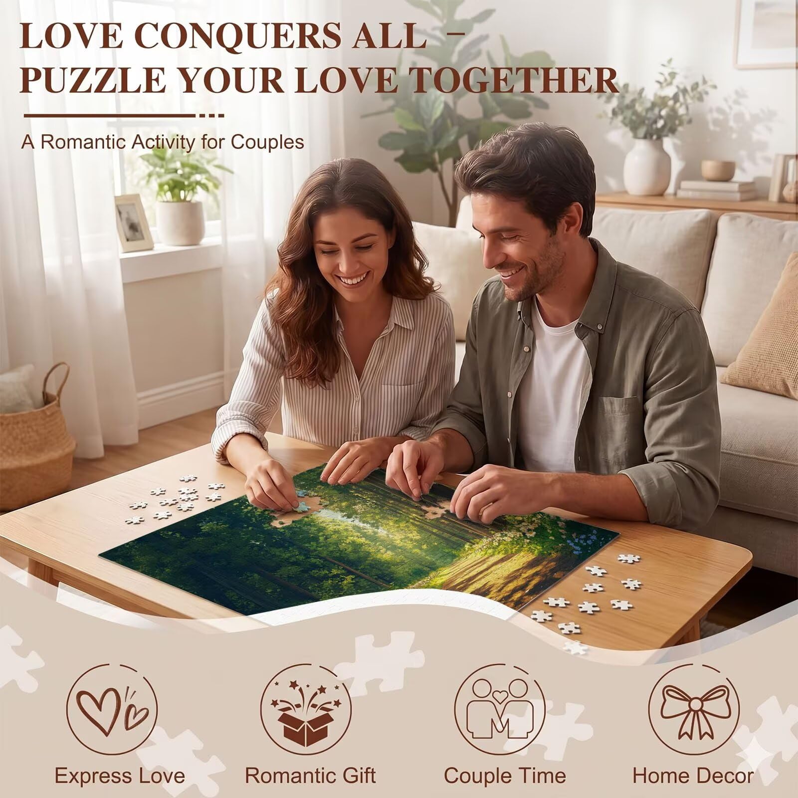 Puzzle 6000 Pezzi Classici, Puzzle fumetti foresta-3 179 x 105 cm, Gioco Educativo e Antistress in Legno con Poster Incluso, Ttività DIY per Famiglia,Regalo per Appassionati, Decor Parete Casa, f0-676