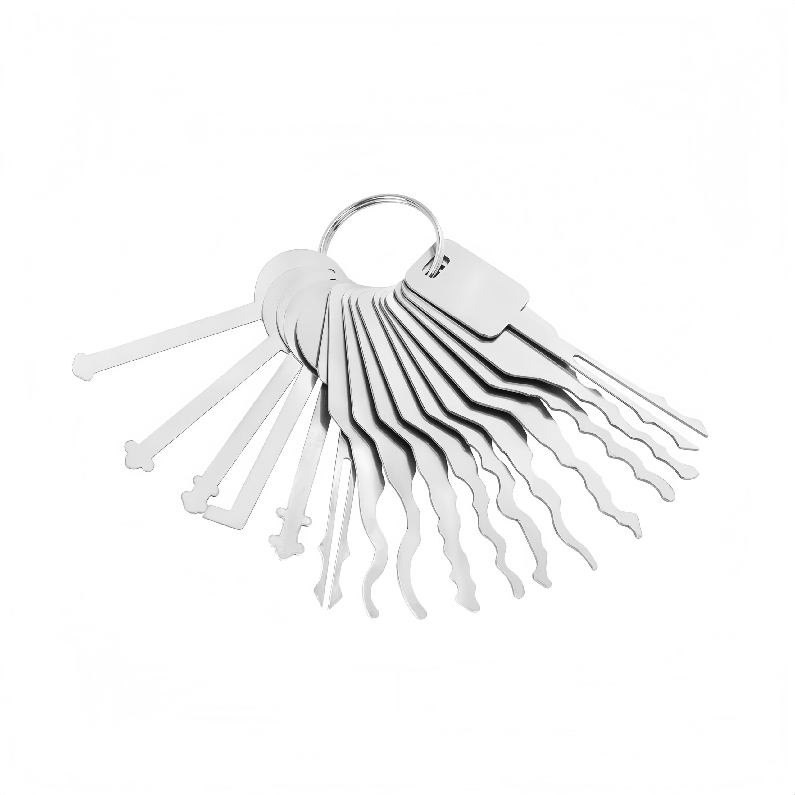 Zixx 16 Pcs Set Repair Tool Sets, Hand Tools for Automobiles,Stainless Steel Car Pick Tool Kit Heavy Duty Hand for Forklift Lgnition Cabinet Toolbox