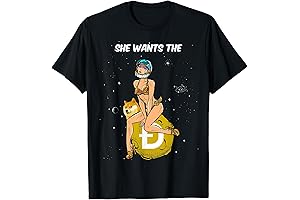 Cryptocurrency She Wants The Dogecoin Doge Crypto Moon T-Shirt