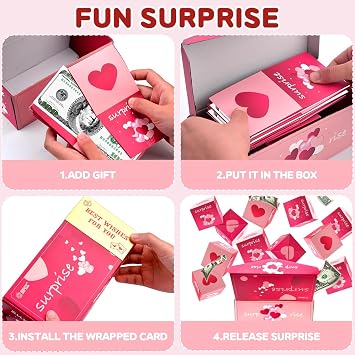 Explosion Gift Box, Surprise Box, Halloween Pop Up Money Gift Boxes