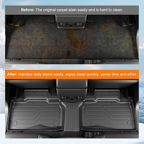 Vista 37 de powoq Tapete de carga compatible con Ford Explorer 2020-2025 de 6 y 7 asientos, tapete de respaldo de TPE para accesorios de Ford Explorer 2020-2022