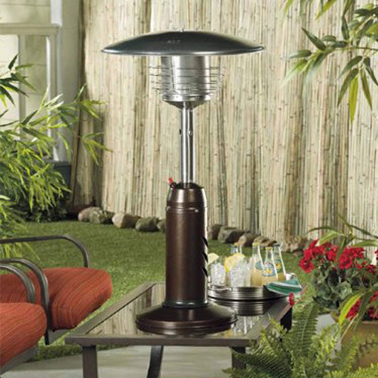 Stufa a gas da tavolo in acciaio inox, a basso consumo energetico, propano o butano, ideale per gazebo, giardino, campeggio, esterni, soluzione di riscaldamento efficiente