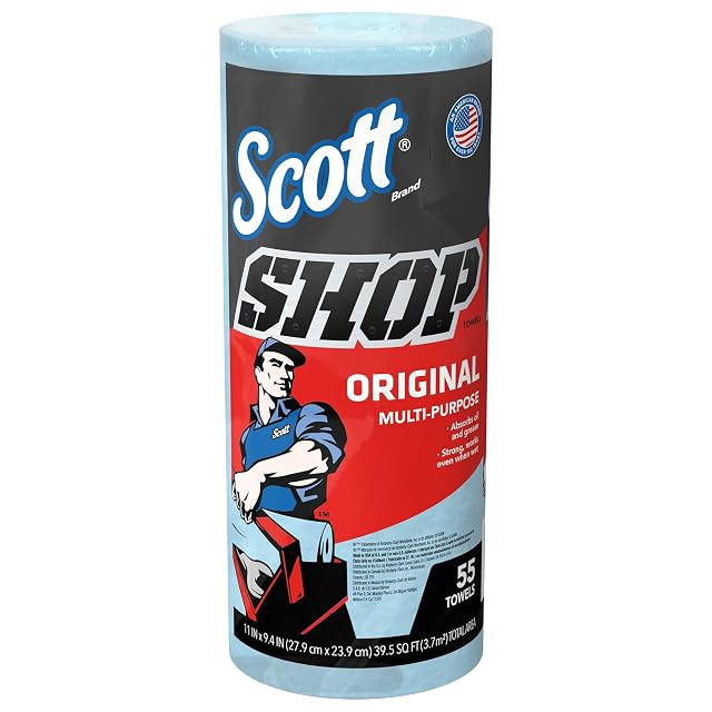 Kimberly-Clark 75130 SCOTT Shop Towel Roll 55 Count Pack of 1