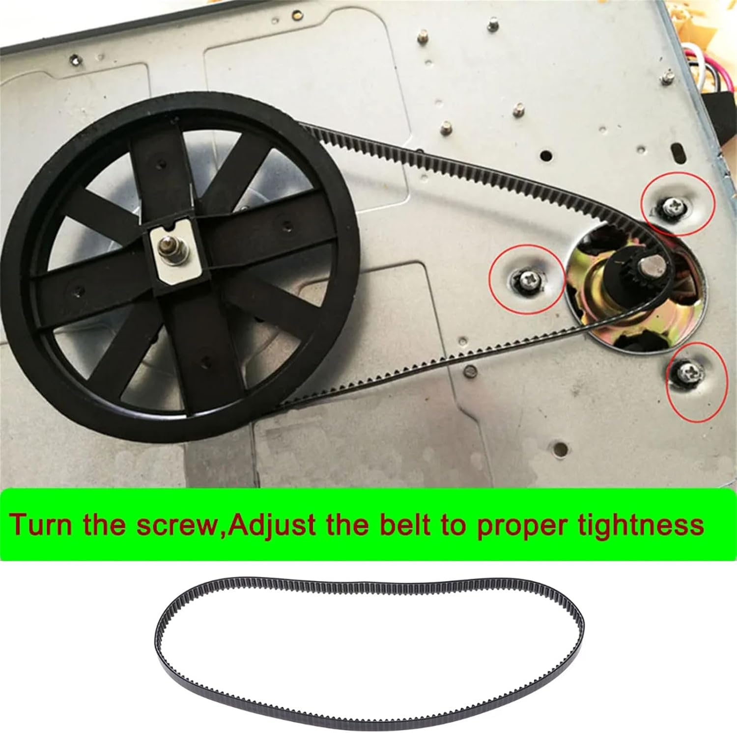 175 Teeth 525mm Bread Machine Drive Belt Breadmaker Conveyor Belts Maker Accessories for Perfect Baking Machine Drive Belt