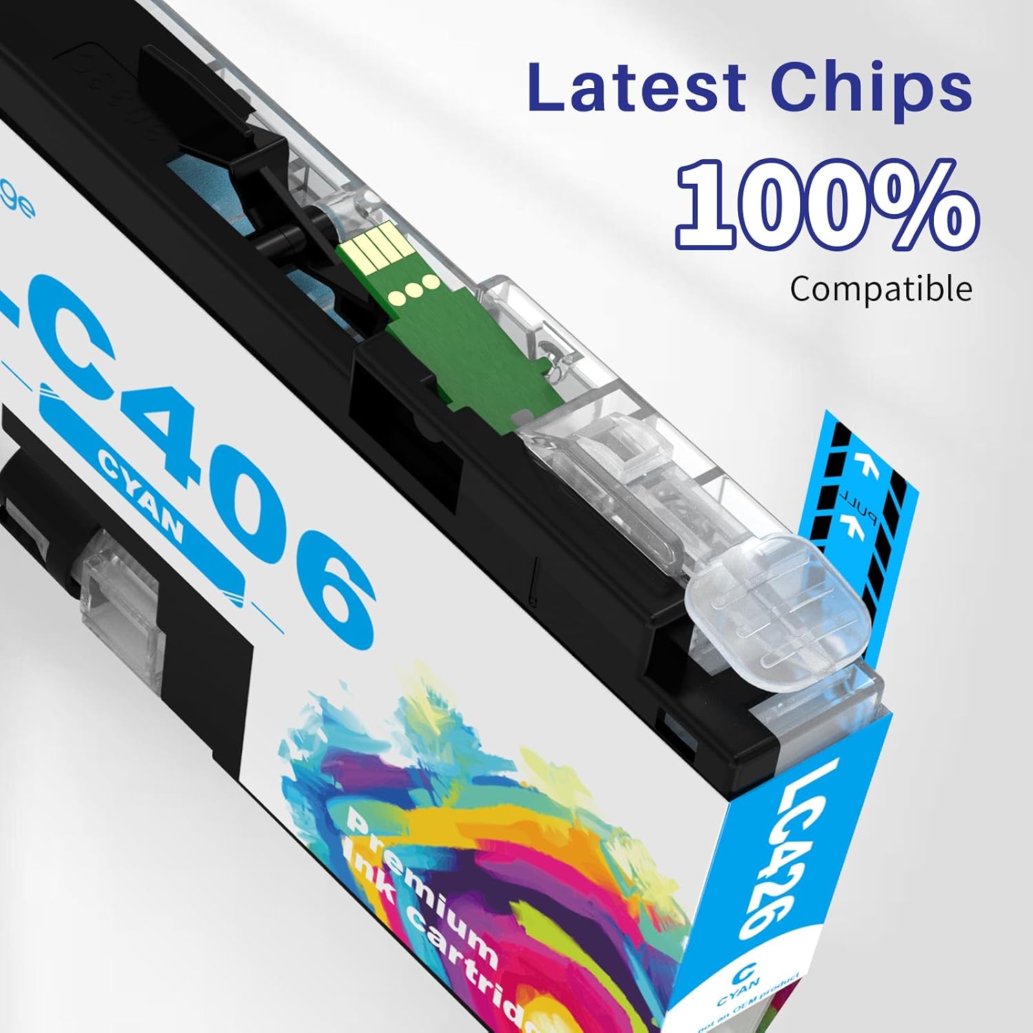 Q-image LC406XL LC406 Ink Cartridges to Use with MFC-J4335DW MFC-J4345DW MFC-J4535DW MFC-J5855DW MFC-J5955DW MFC-J6555DW MFC-J6955DW Inkvestment Tank All-in-One Printer (Black, Cyan, Magenta, Yellow) image 2