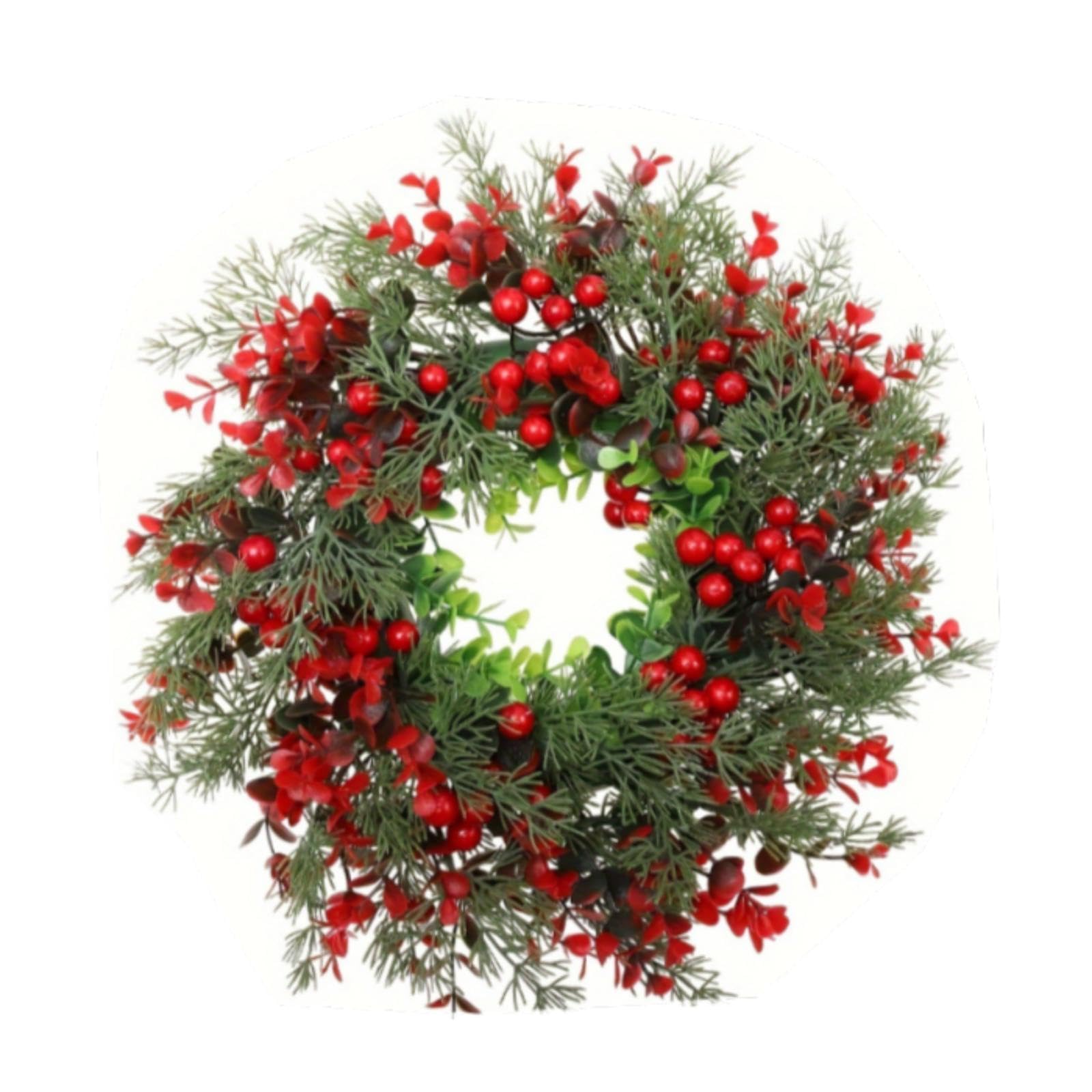 Couronne de Noël aux fruits rouges pour créer une ambiance de fête
