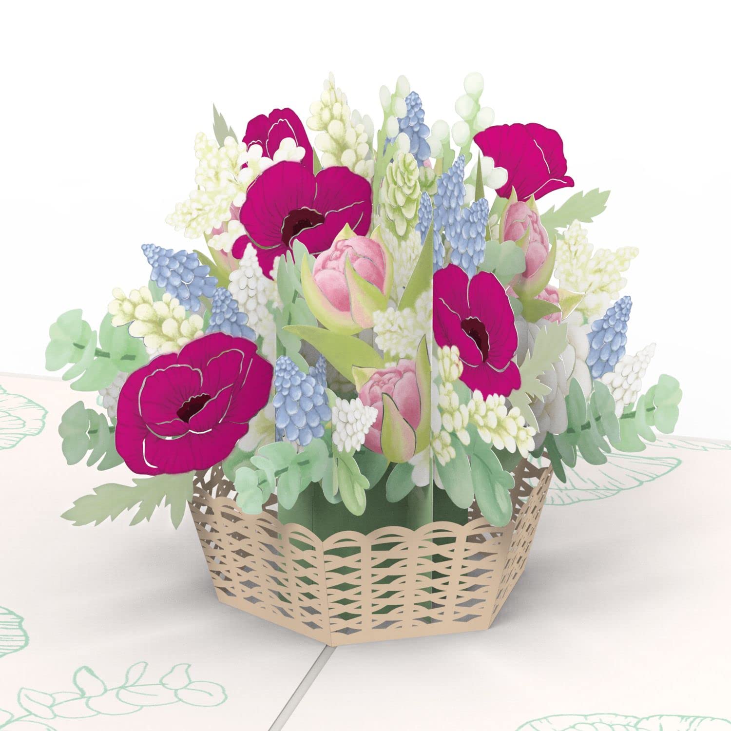 Buy papercrush® Pop Up Card Spring Flowers - 3D Greeting Card with ...