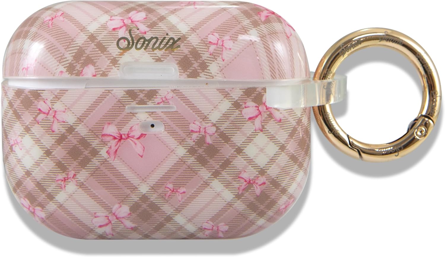 Sonix AirPods Pro 3 Protective Case - Hard Shell Cover with Luxe Keychain Clip - Compatible with 3rd Generation AirPods Pro | Jelly Pink