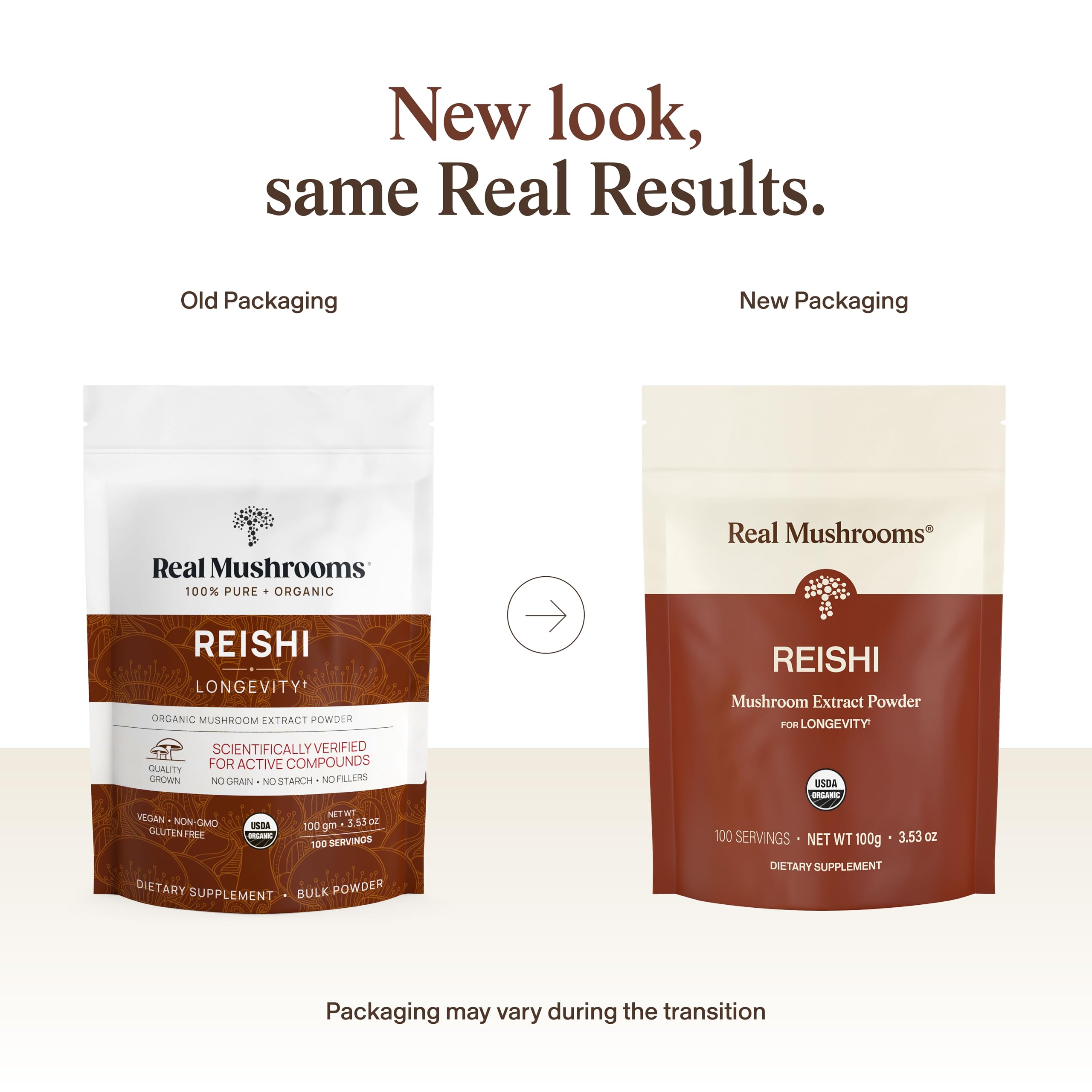 Real Mushrooms Organic Red Reishi Powder for Wellness, 100 Servings — Amazon image 2