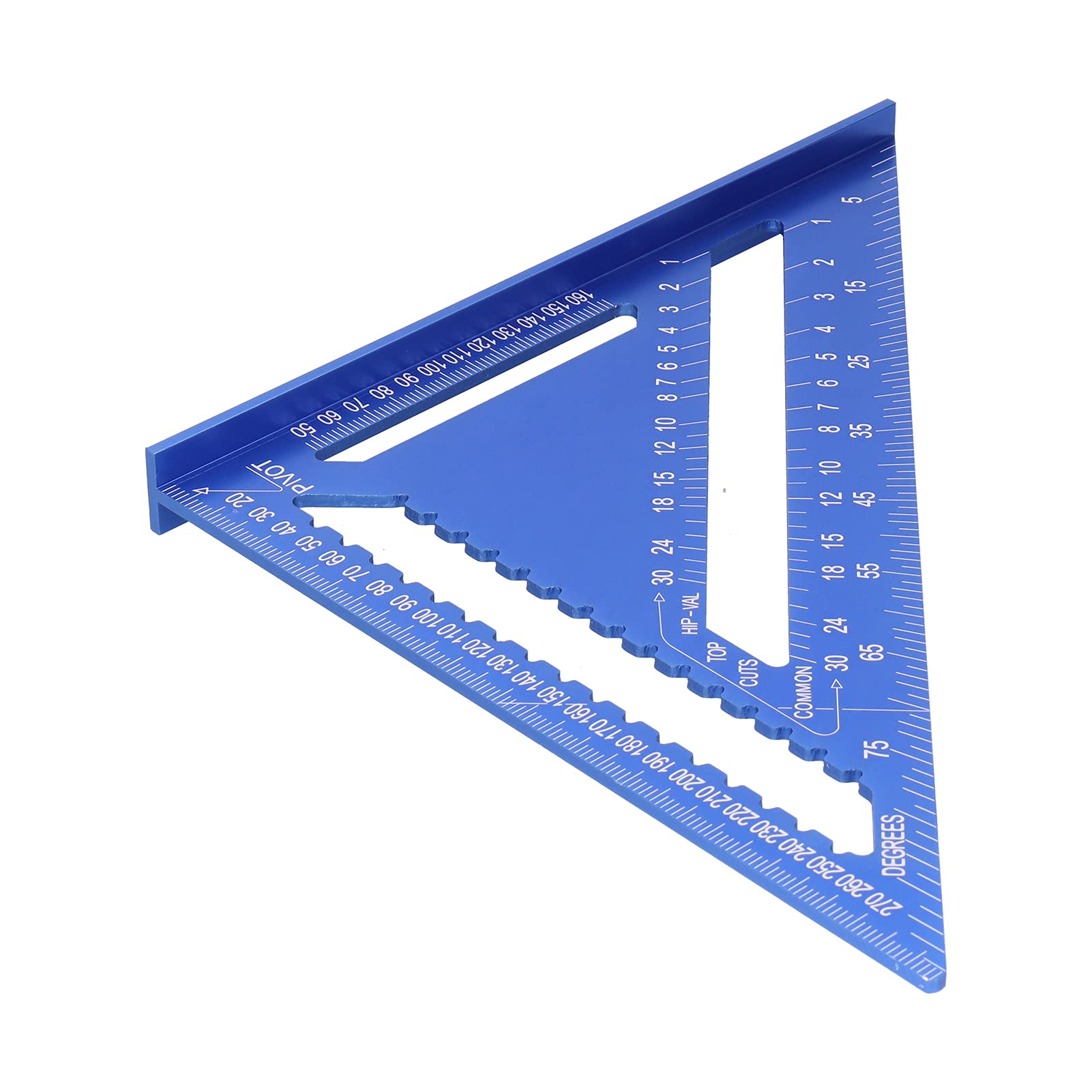 Lineal, Dreieckiges Winkellineal, quadratisch, 30,5 cm, Holzbearbeitungs-Layoutlehre aus Aluminiumlegierung