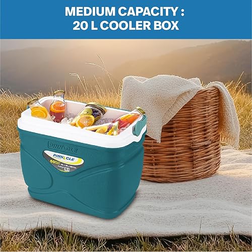 Miniatura 3 de Pinnacle Enfriador térmico de 20 litros  Enfriador duro portátil para campamentopicnic  Coolbox mantiene fresco durante 60 horas. con retención de