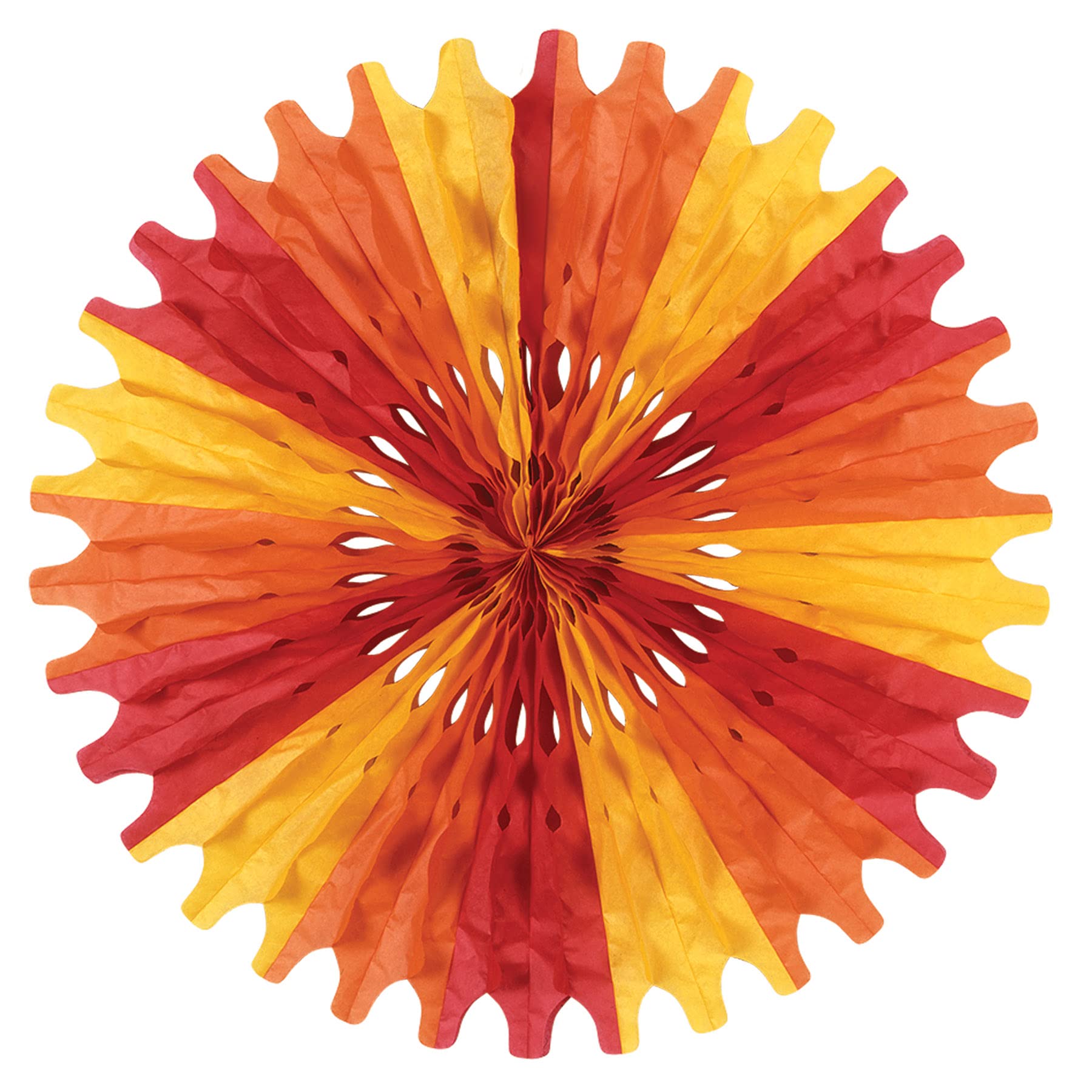 Beistle - Paquete de 12 abanicos decorativos para pañuelos, 25 pulgadas