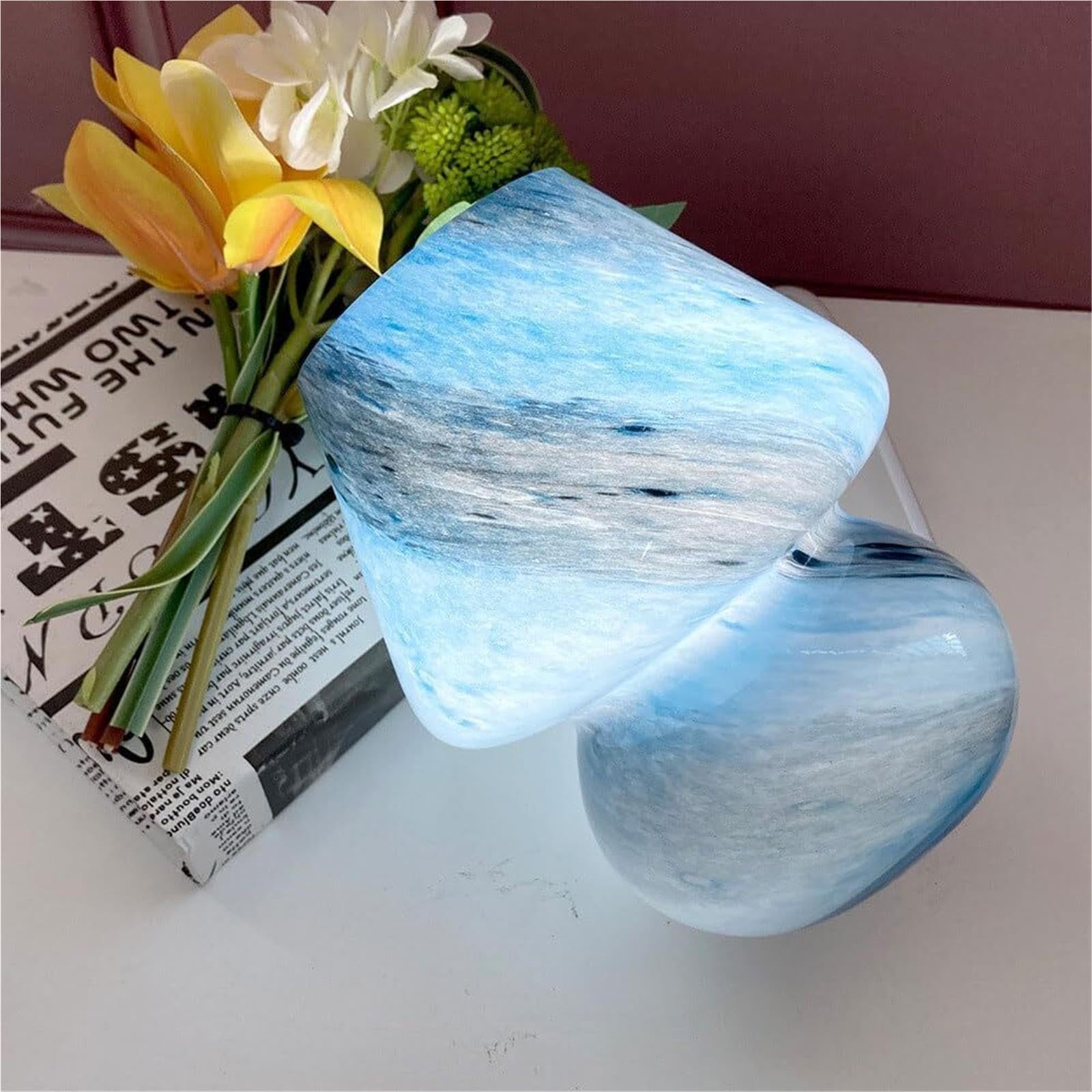 Lampada da tavolo in vetro a forma di fungo minimalista Lampadas