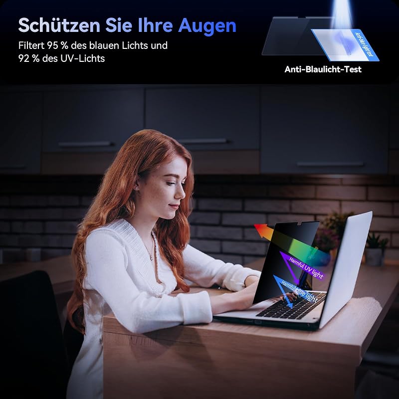 Protescreen 14" Mágneses Laptop Monitorszűrő 16:9 Kékfény Szűrő Privacy Képernyő
