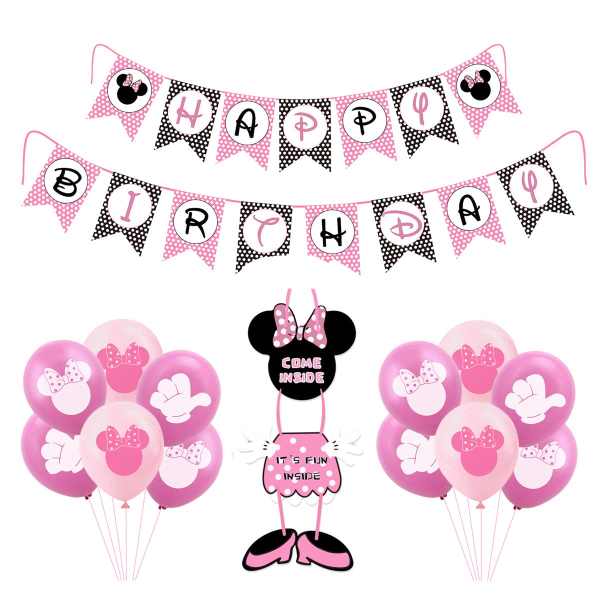 Buy Minnie Mouse Birthday Party Supplies Minnie Happy Birthday Banner
