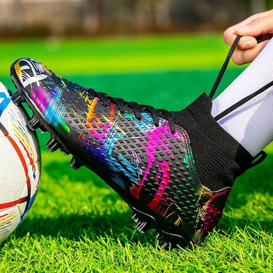 Amazon.com | YAXE Women's Men's Laceless AG FG Soccer Cleats