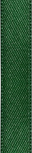 Miniatura 2 de Simplegoal Cinta de satén verde bosque de doble cara de 1 pulgada x 50 yardas, cintas de poliéster verde bosque para envolver regalos, cinta de tela