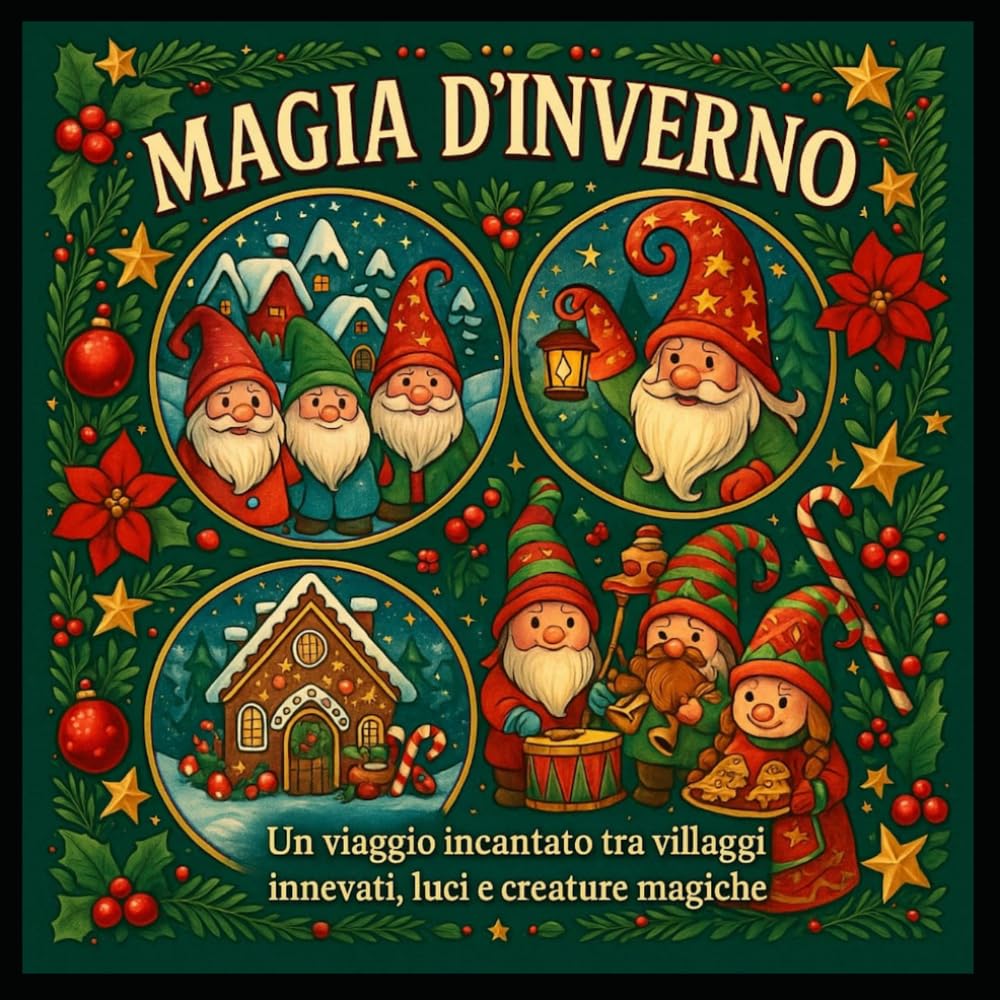 Magia d'Inverno: Un viaggio incantato tra villaggi innevati, luci e creature magiche