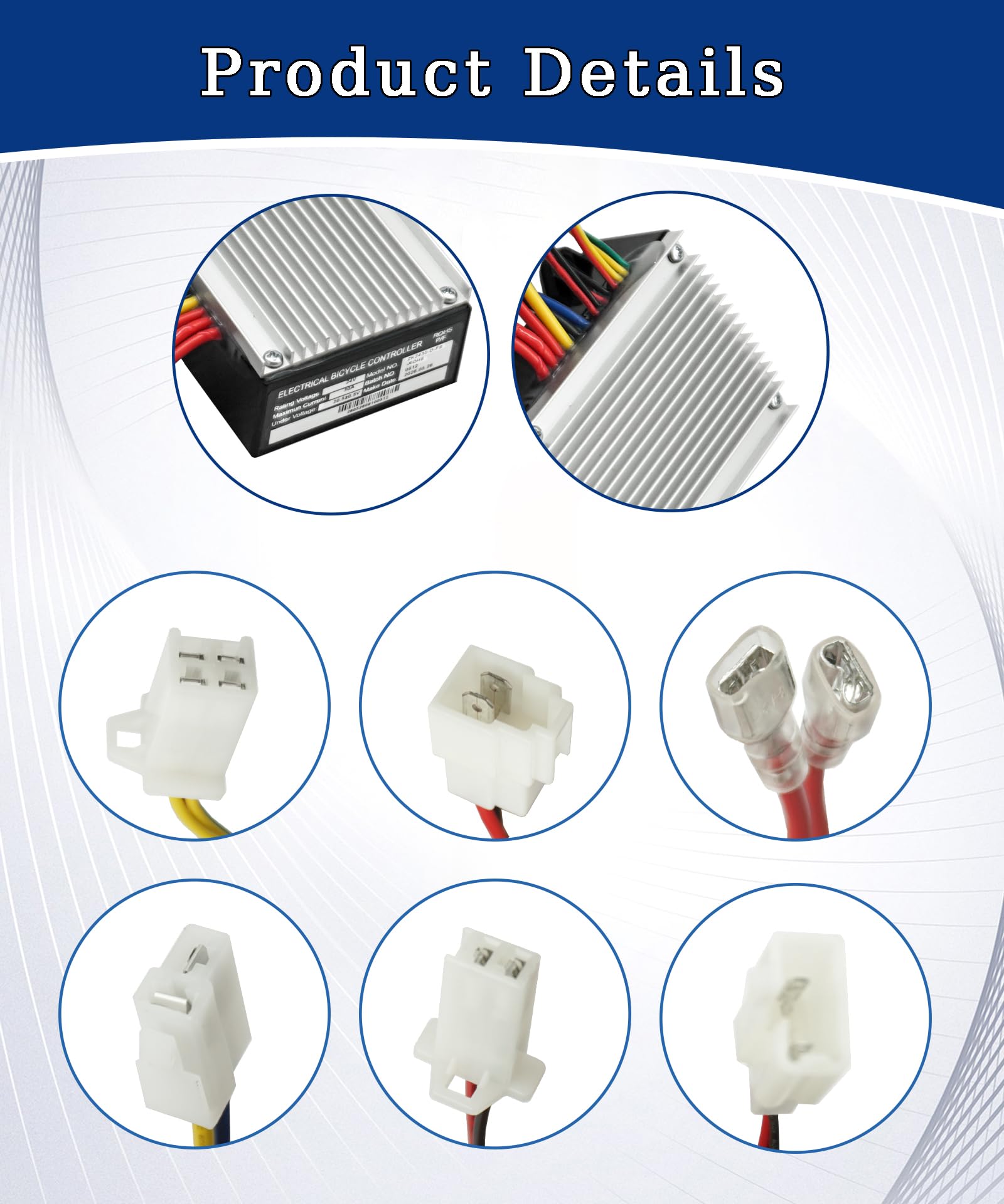Controller elettrico ZK2430-D-FS-ROHS 24 V adatto per Razor MX350/MX400 V33-36 - solo per versioni 33+, connettore acceleratore di ricambio a 4 fili per Dirt Rocket Bike, biciclette, scooter tascabili