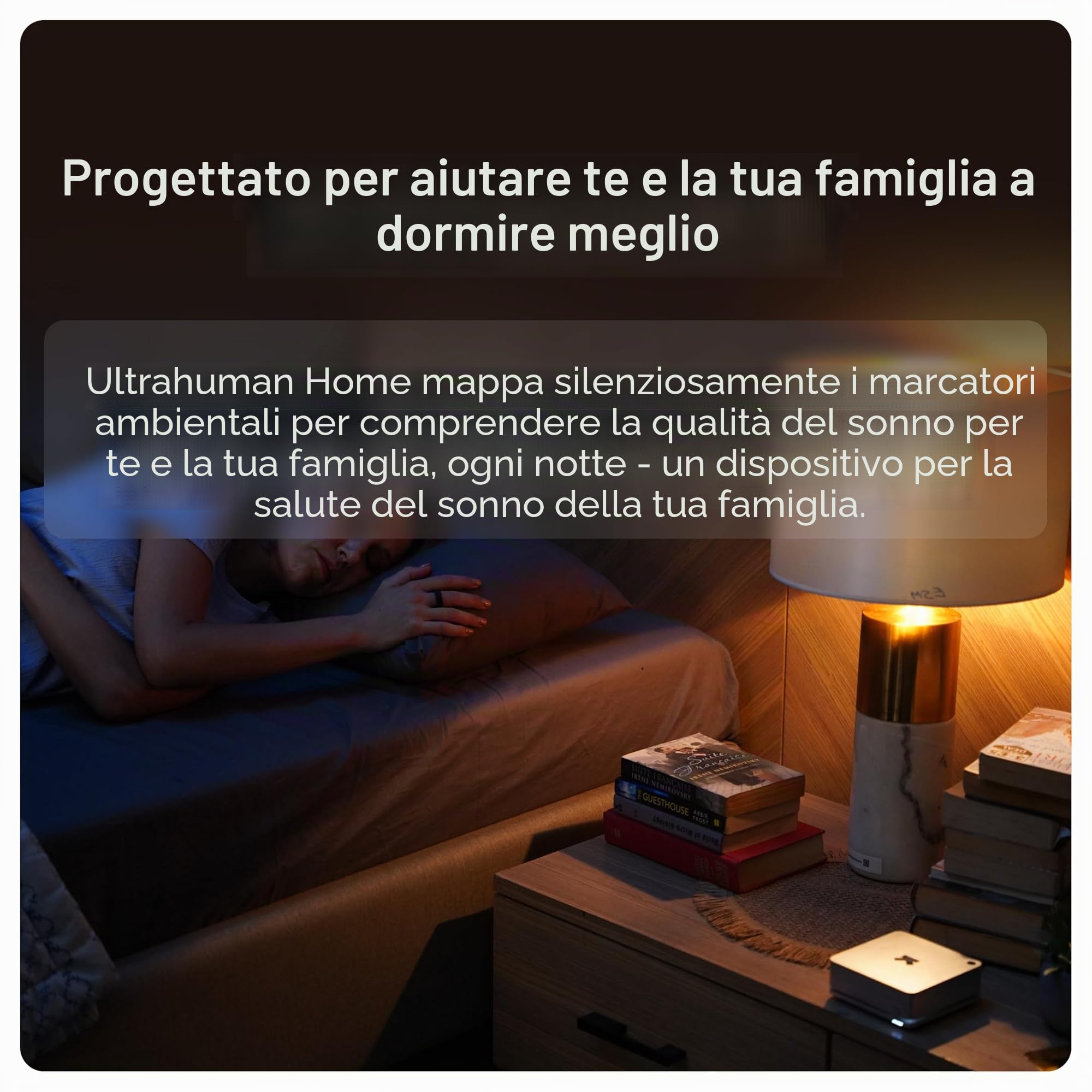 Ultrahuman Home – Smart Home Health Monitor | Monitora la qualità dell'aria, il rumore, la temperatura, CO, CO2 e altro | Ottimizzazione dell'esposizione alla luce | Monitoraggio dell'esposizione ai