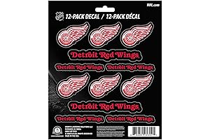 FANMATS 61142 NHL - Detroit Red Wings 12 Count Mini Decal Sticker Pack