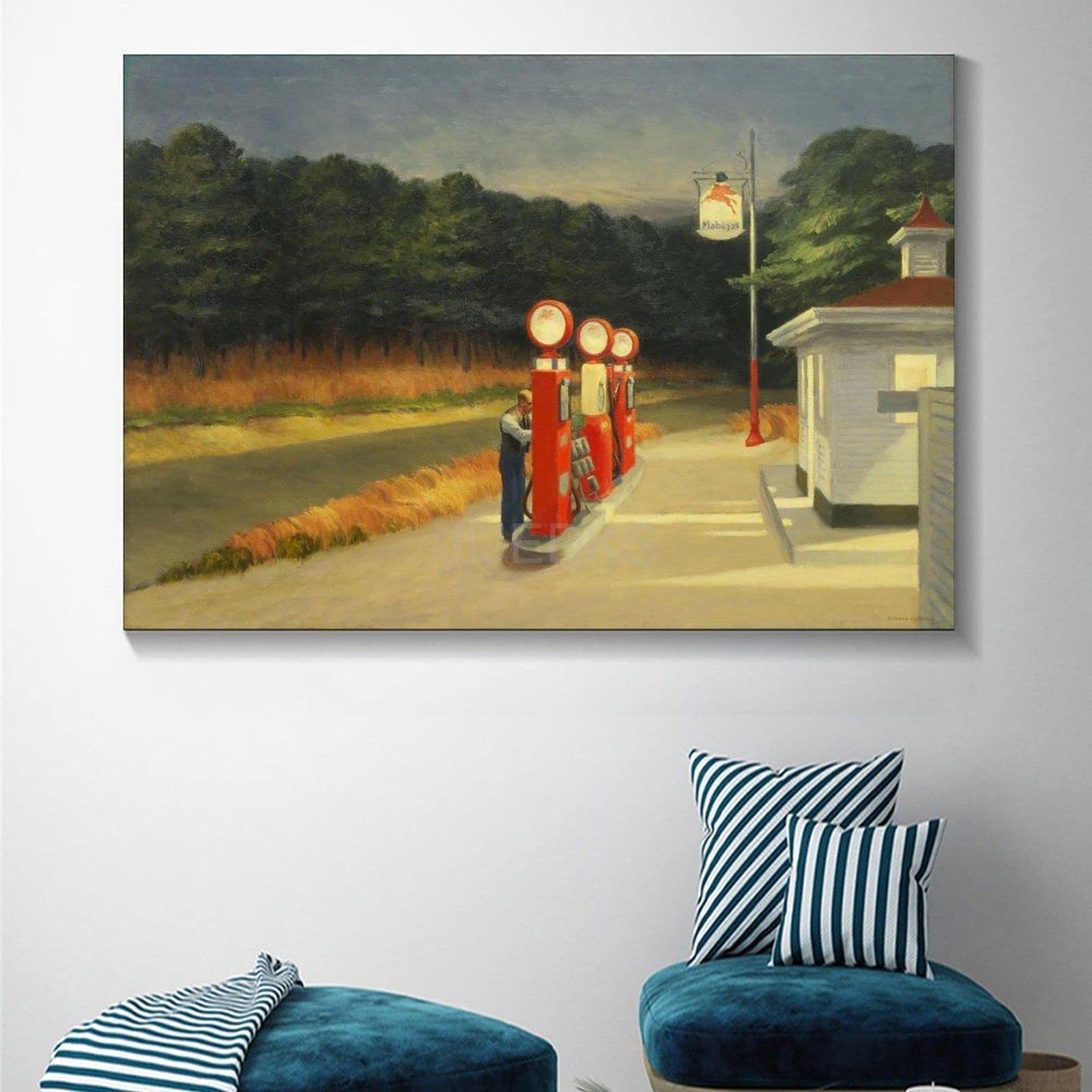 Peinture sur toile Edward Hopper danse affiches et impressions d'œuvres d' art modernes photo d'art mural pour salon décoration de la maison 40x60cm (16x24in) sans cadre