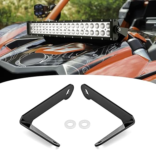 Wsays Soporte de barra de luz LED de 10 pulgadas de torre de choque X3 compatible con Can Am Maverick X3 Max 2017-2023