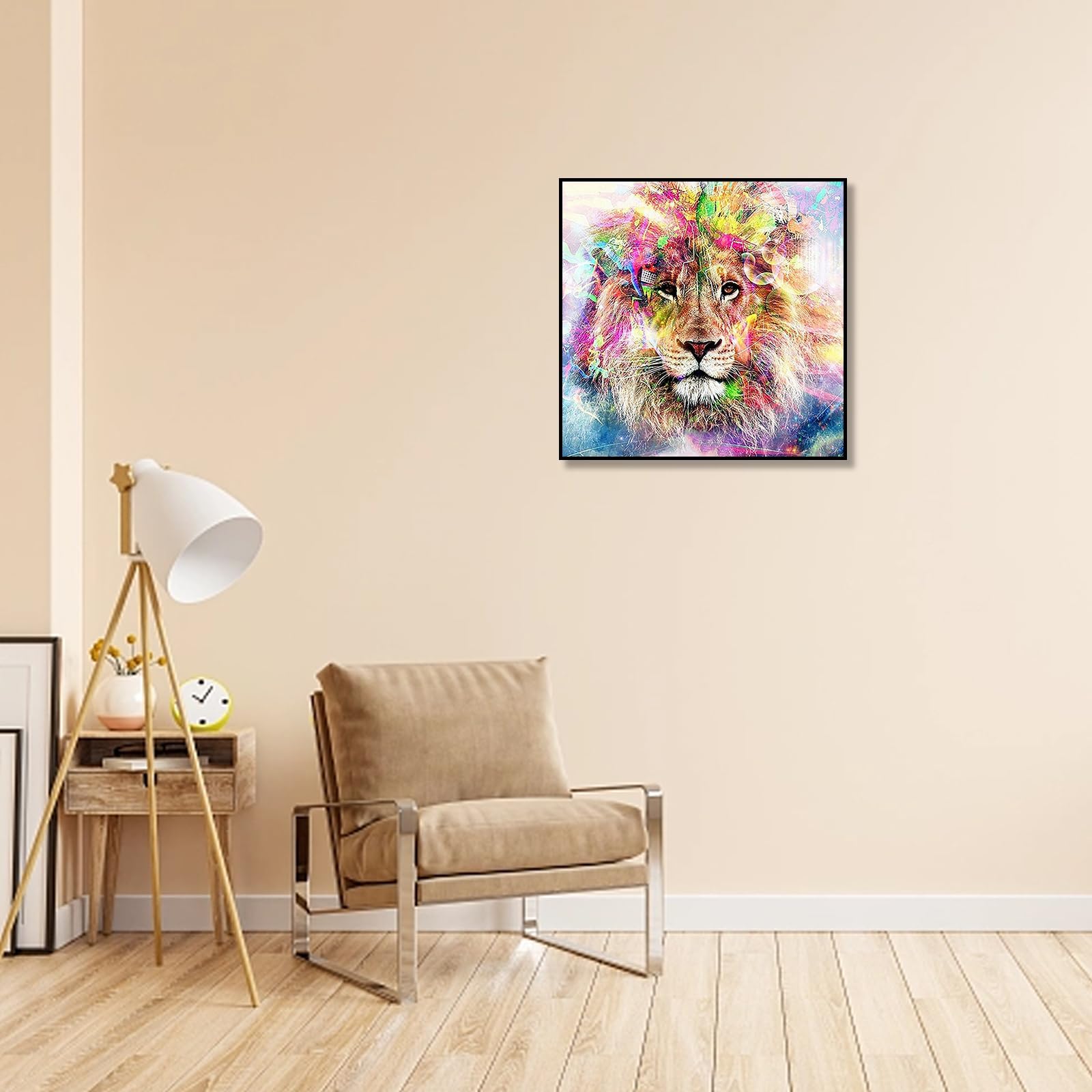 リ*ャ様 ライオンの瞳のダイアモンド　4枚セット Amazon.co.jp: JISHSHAY ダイヤモンドアート 四角いビーズ 全面